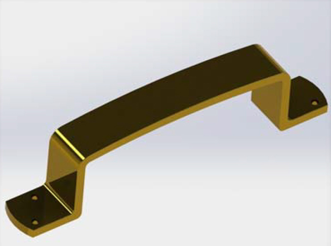 Düz Metal Kapı Kolu